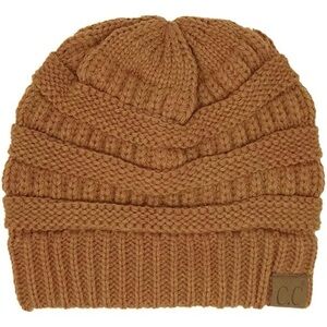 CC Classic Winter Fall Trendy Chunky Stretchy Cable Knit Beanie Hat